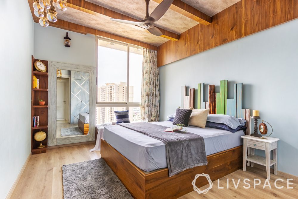 Indian style bedroom-wooden bedroom