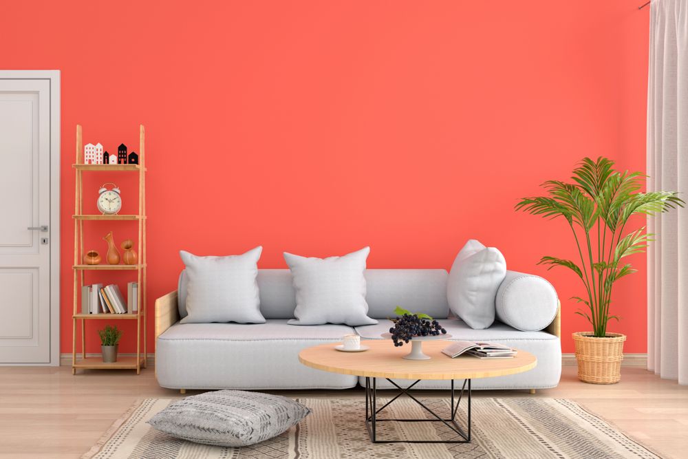 wall painting-orange