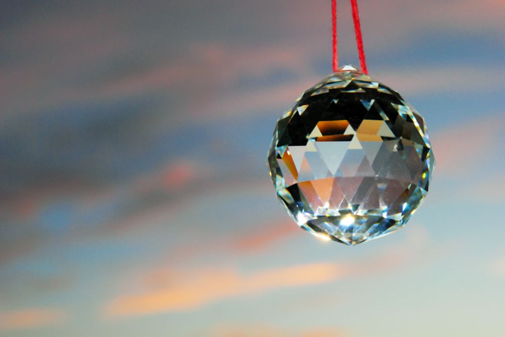 vastu shastra for house_crystal ball_hanging crystal ball