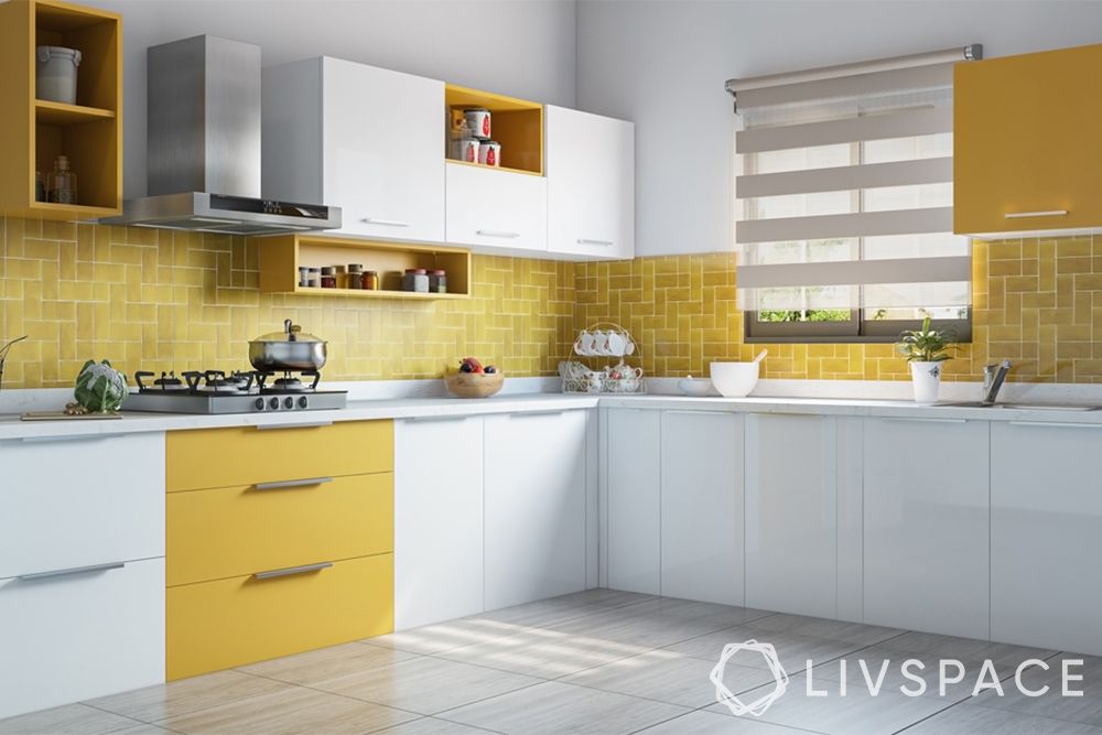 yellow kitchen-l shaped kitchen