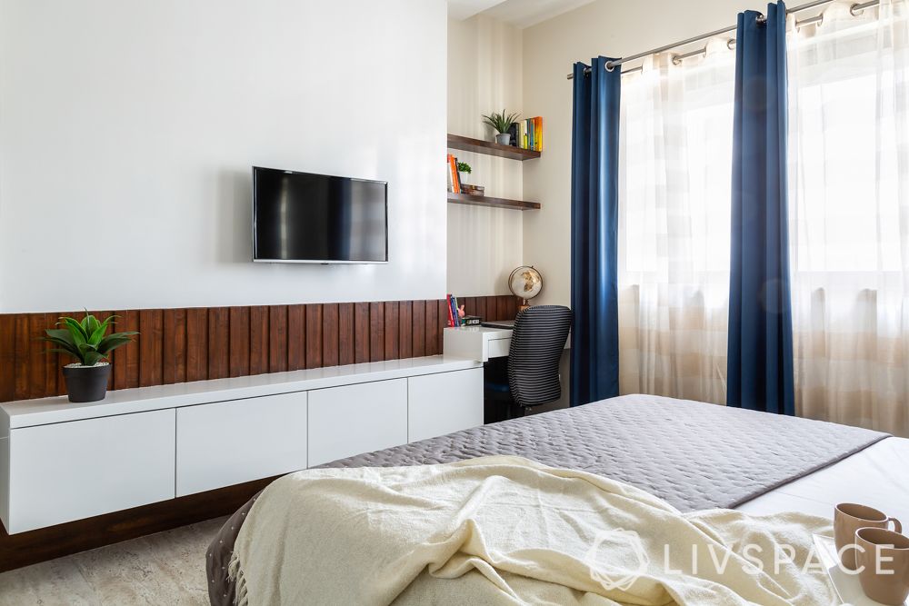 contemporary interior designer-bedroom-TV unit