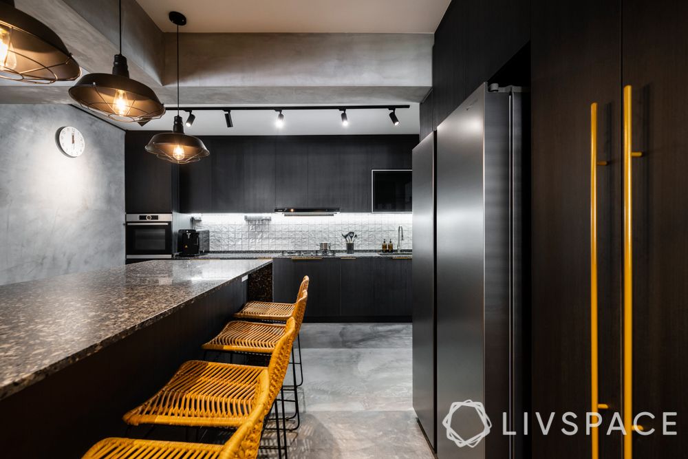 industrial kitchen-kitchen island