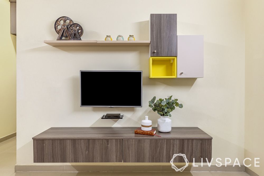 PKW: 2 bhk home interior design low budget-tv unit