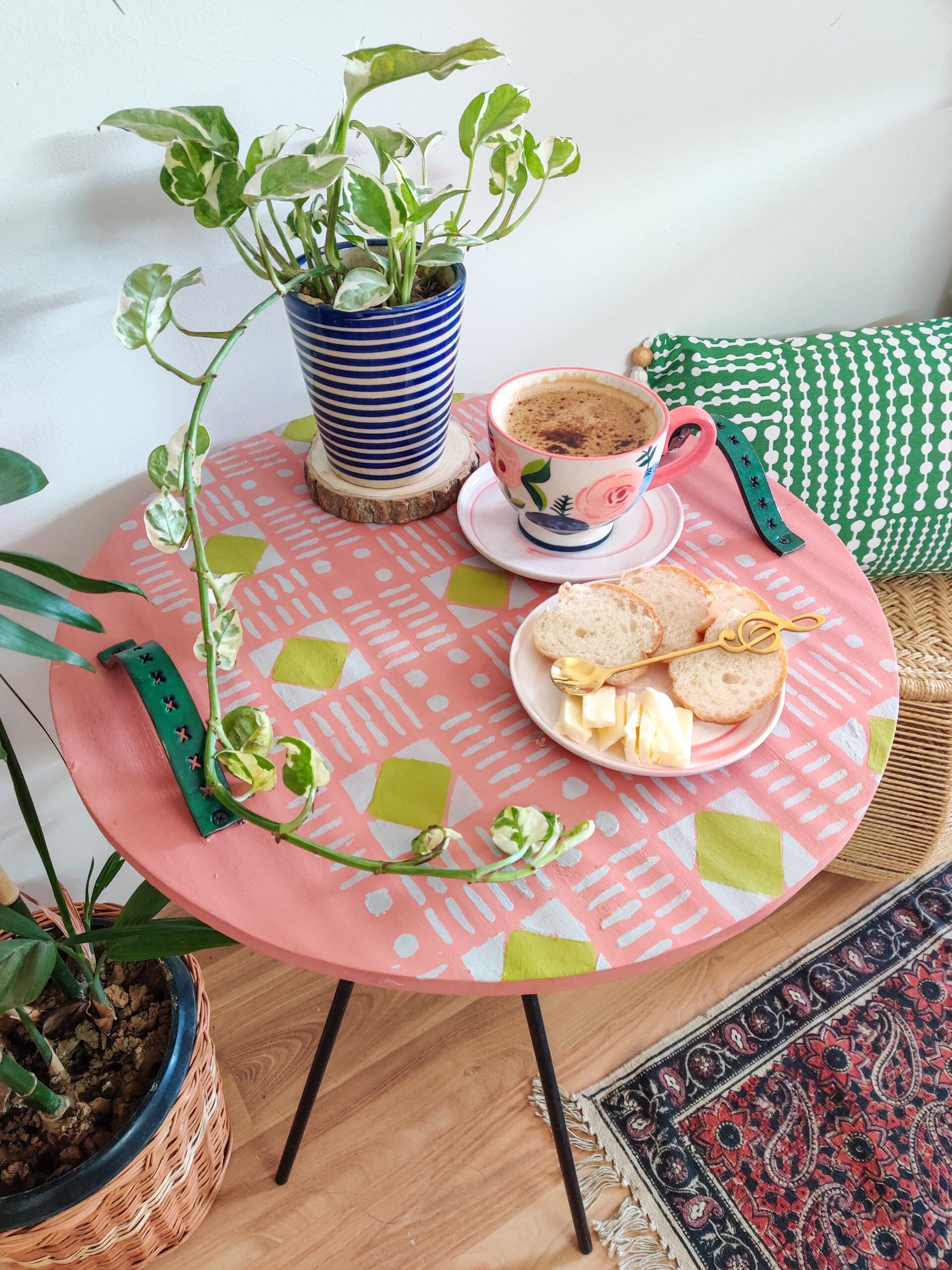 diy home decor-breakfast table-after image