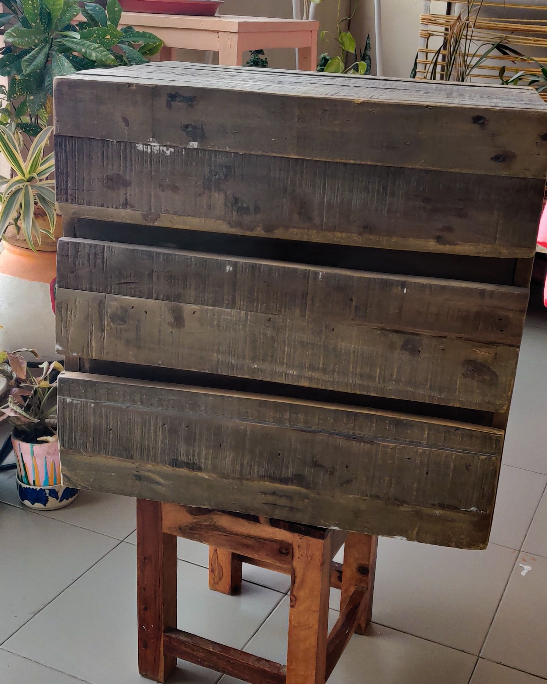 diy room decor-chest of drawers-before image