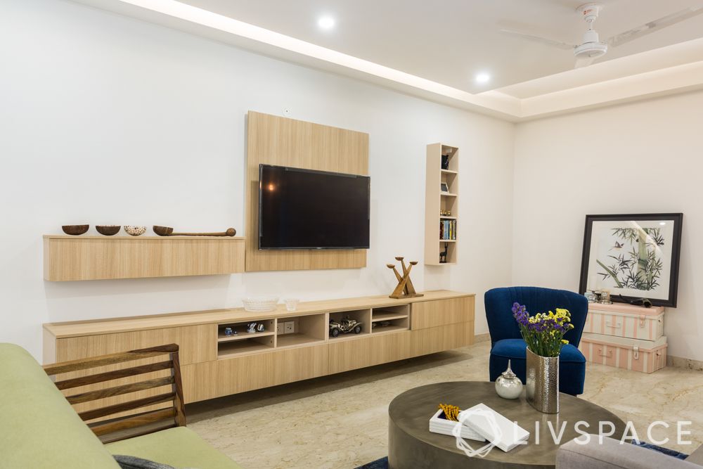 modern TV unit design-wooden