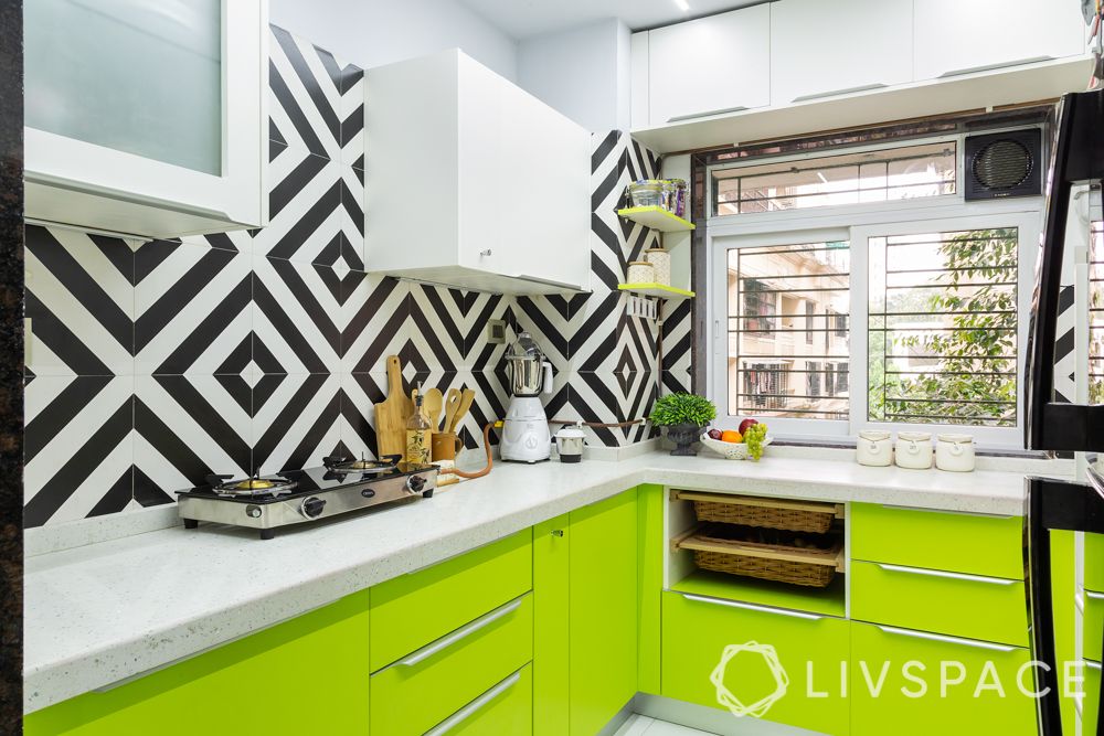 top-interior-design-firms-in-Mumbai-kitchen-lime-green-black-and-white-backsplash