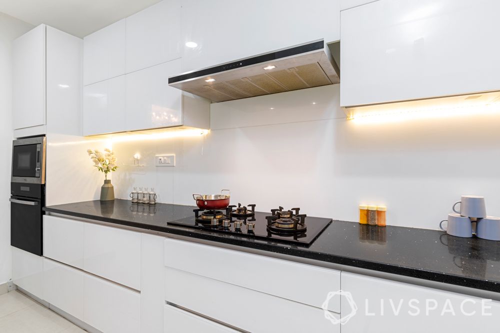 white kitchen-glass kitchen