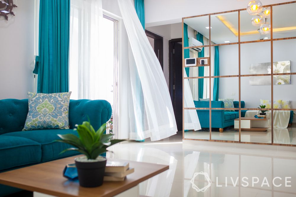 livspace pune-partition design-curtain design