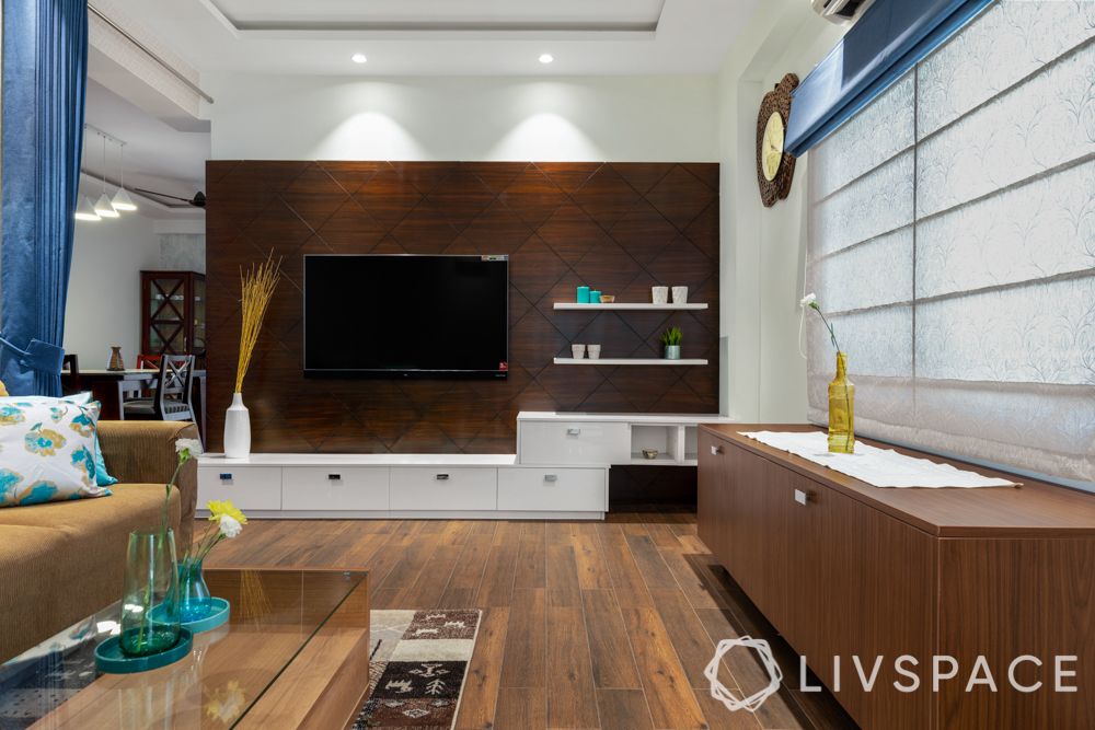 wooden flooring-laminated wood-wooden TV unit