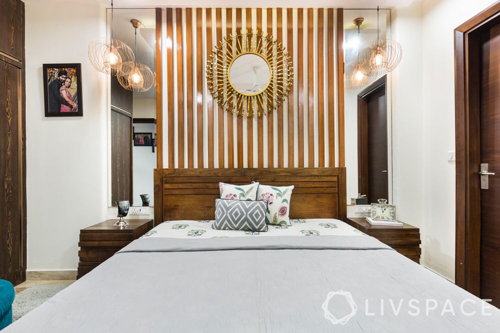 small house design ideas-bedroom-wooden pattis