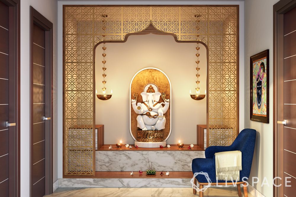 wooden-temple-for-home-jaali-white-marble-ganesh-murti