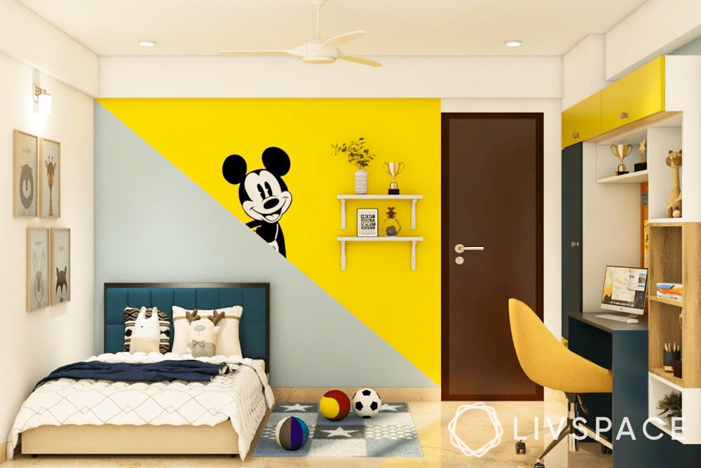 Children bedroom on sale wall design