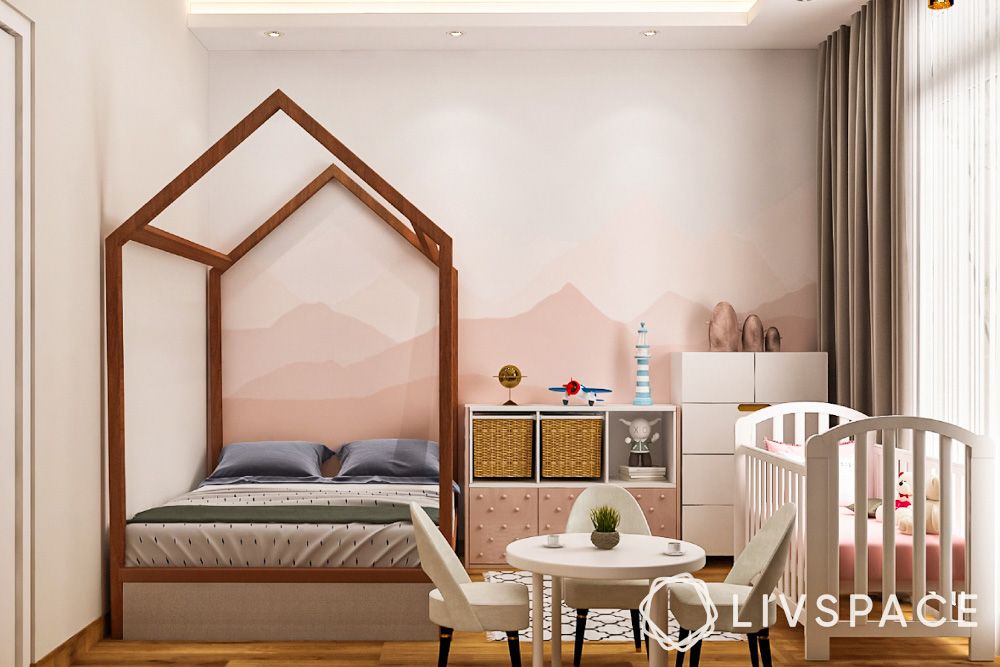 house-shaped-bedpost-design-for-kids-bedroom