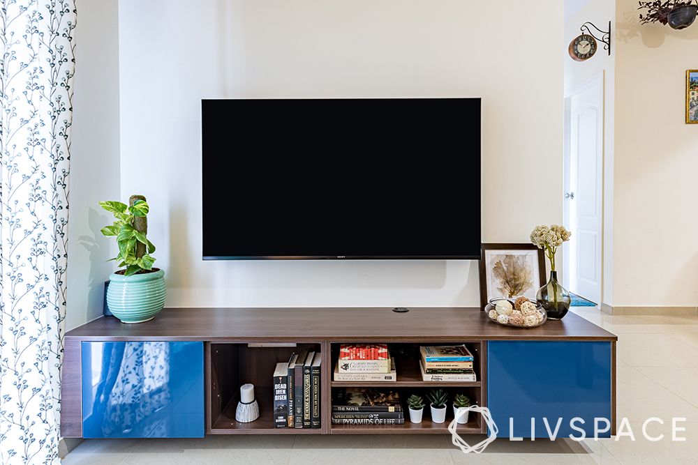 simple tv wall unit