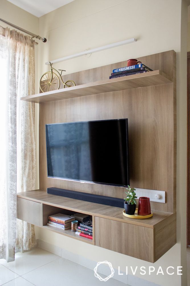 simple tv wall unit