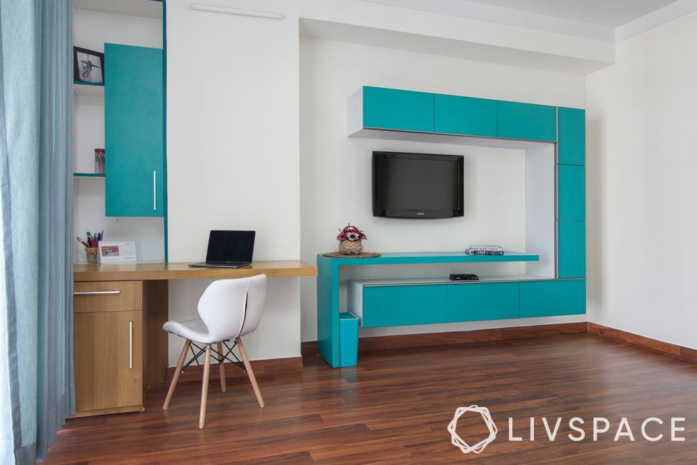 low budget simple house design-modular furniture-modular TV unit-modular study unit