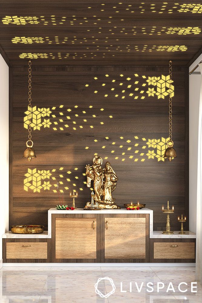 wooden-mandir-ideas-for-small-space
