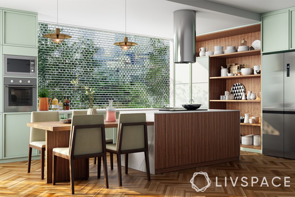luxury-modern-kitchen-designs-with-wooden-flooring-counter-and-dining