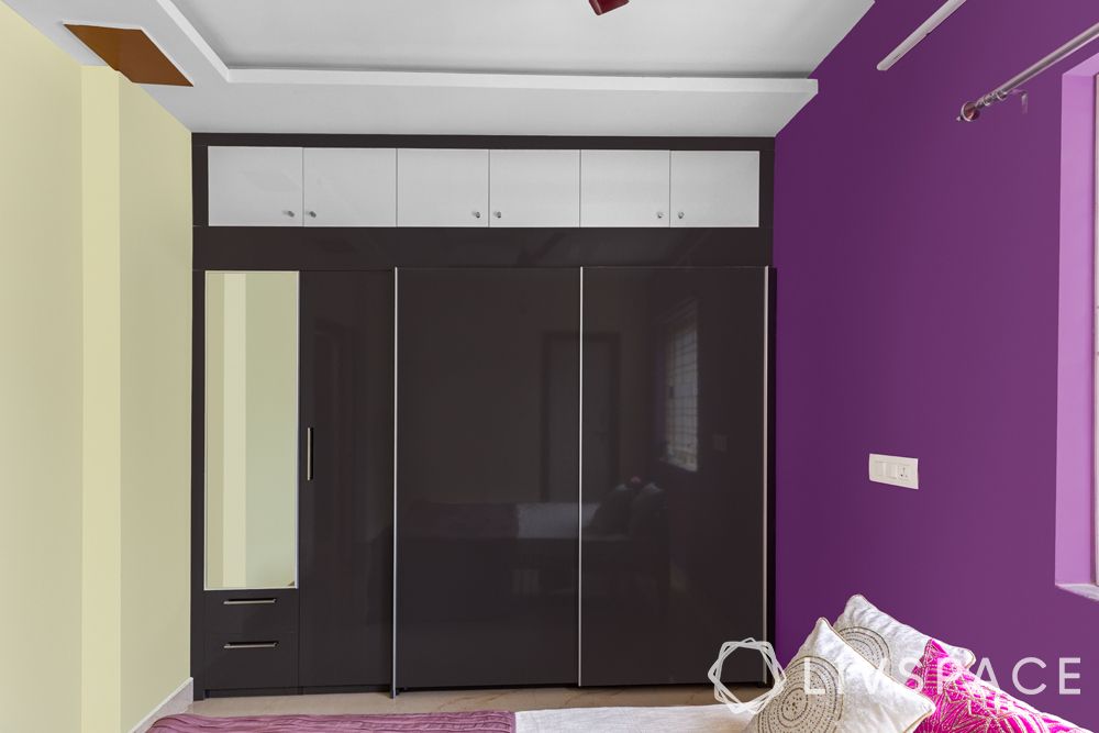 2bhk-flat-in-hyderabad-sliding-door-wardrobe-high-gloss-laminate