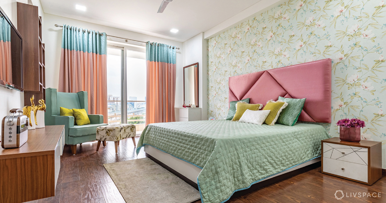 pastel-bedroom-green-pink-white-wooden-floor