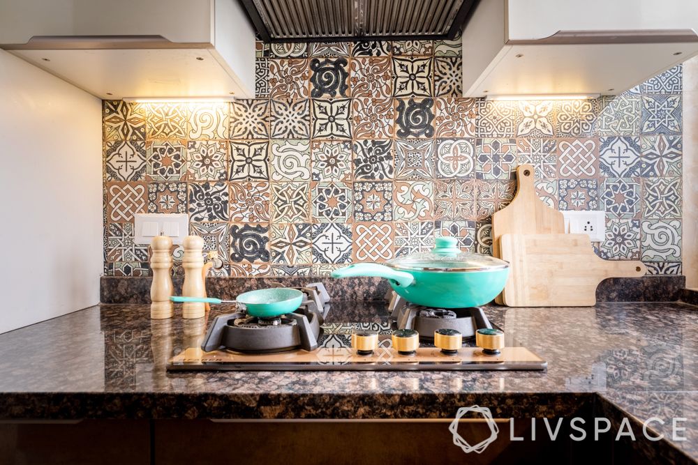 3bhk-home design-kitchen-tiles-backsplash-moroccan-tiles