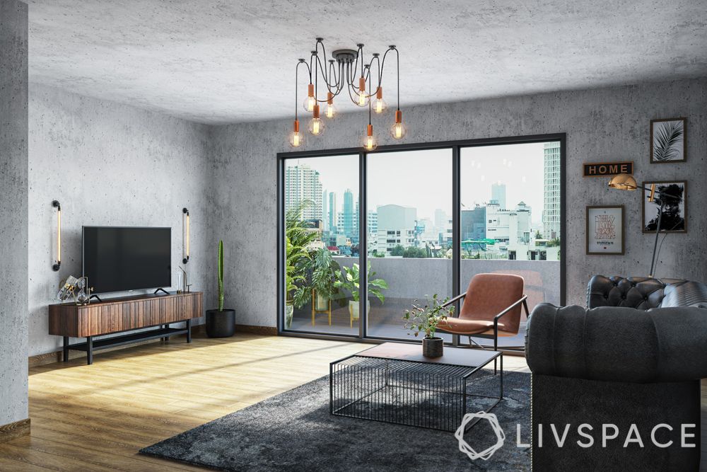 industrial-style-design-living-room