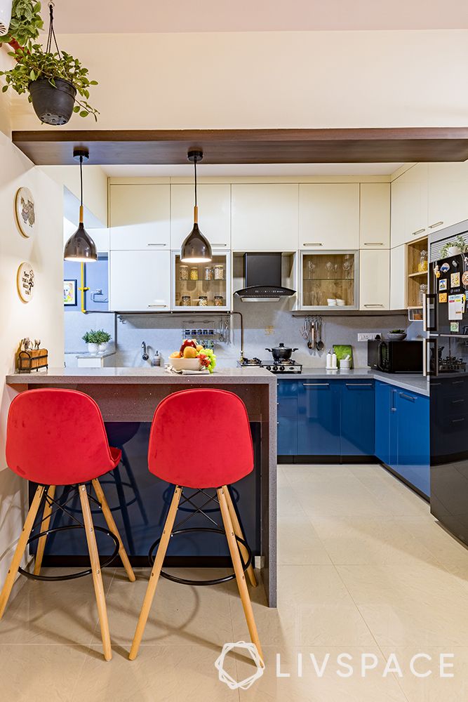 8 Breakfast Counter Designs That Work Great In Indian Kitchens