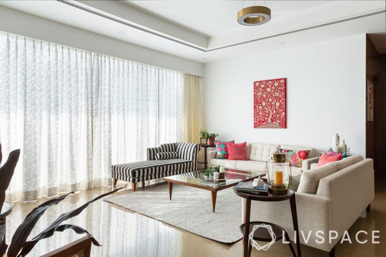 The Cost of your Living Room Interior Design by Its Area