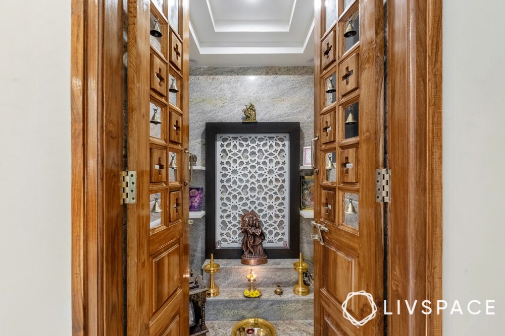 framed-wooden-pooja-room-doors-with-bells