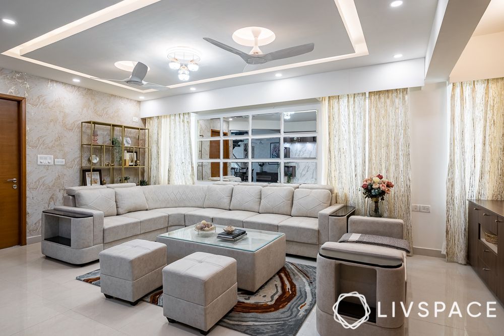 penthouse-design-living-room-grey-L-shaped-sofa