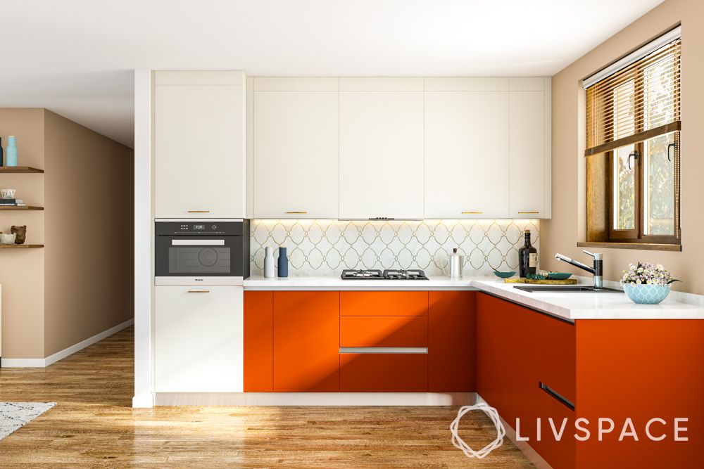 orange-l-shaped-kitchen-with-modern-two-colour-combination-for-kitchen-laminates