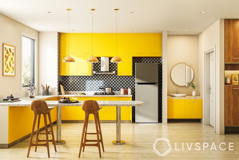 yellow-modular-cabinets-for-this-sunny-kitchen