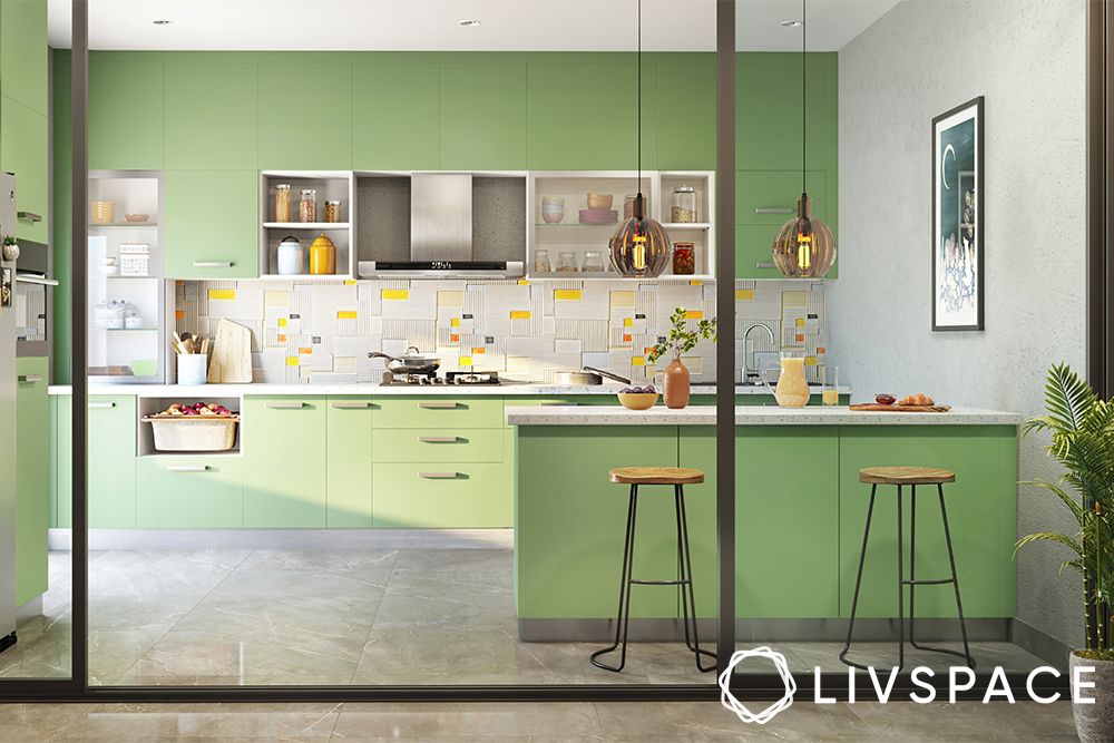 shruti-hassan-kitchen-in-mint-green