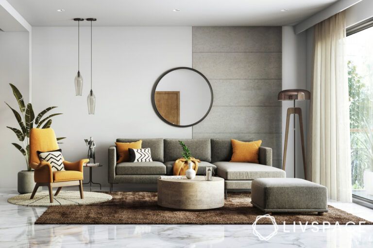 Best Two-Colour Combinations for Living Rooms by Livspace