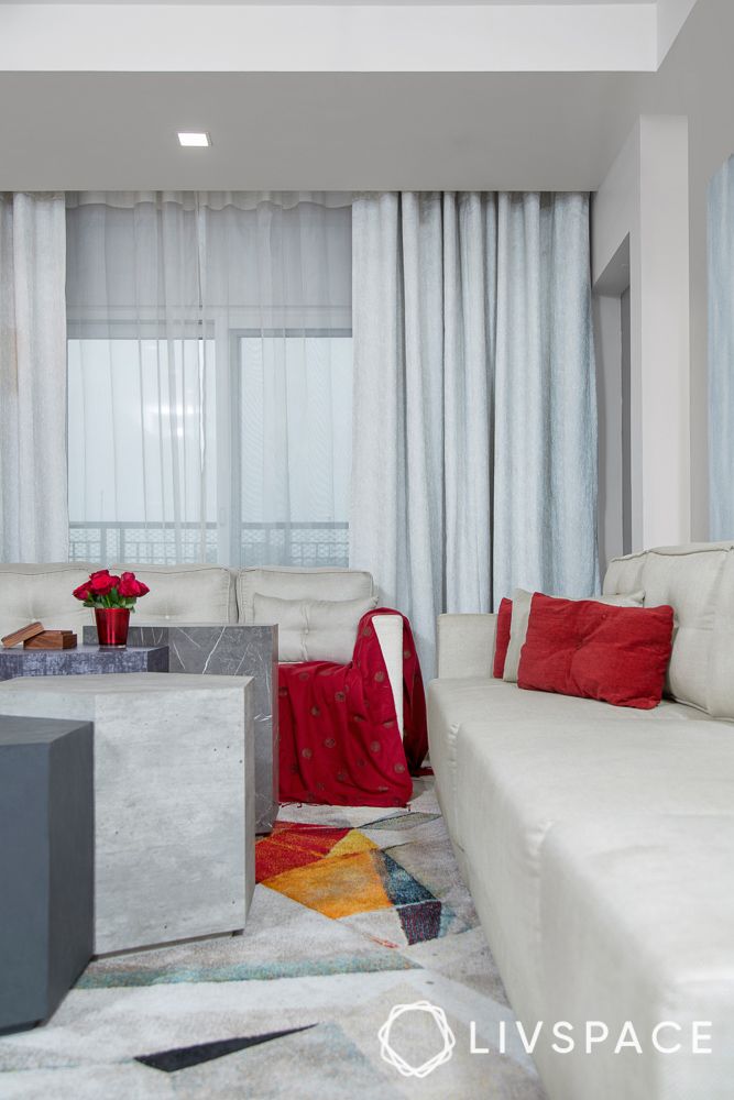 New-house-design-living-room-hexagonal-coffee-table-contemporary-room 