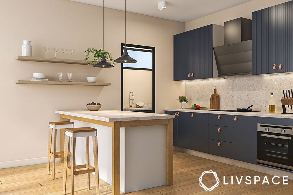 grey and white kitchen