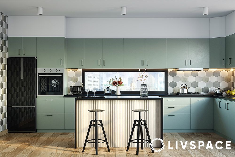 mint-green-island-kitchen-designs