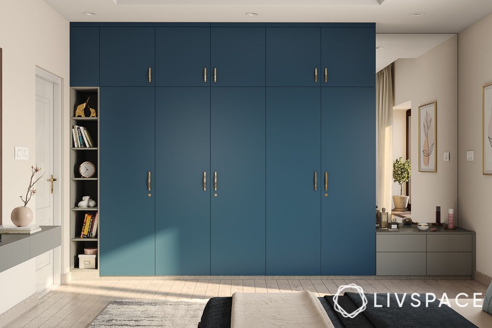 blue-hinged-wardrobe-design