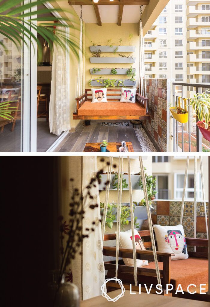 balcony-design-with-a-swing