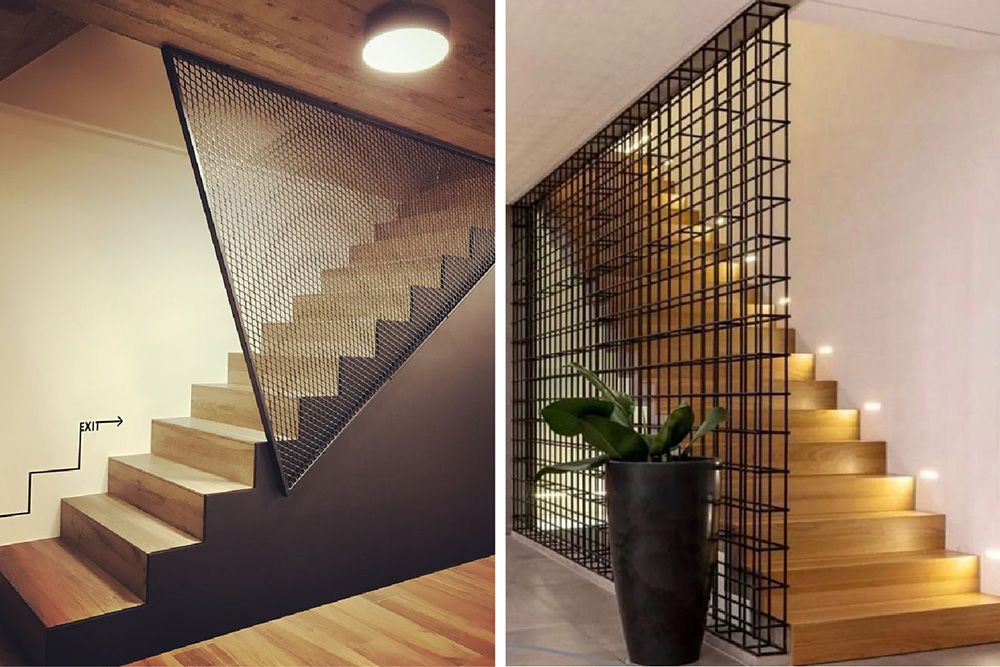 mesh contemporary handrail design