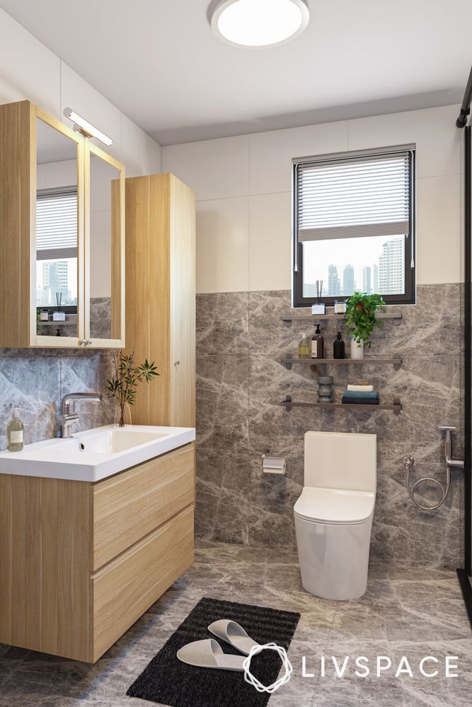 light-wood-grain-vanity-unit-for-bathroom