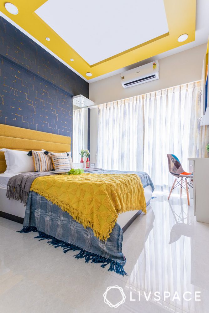 pop color combination for bedroom