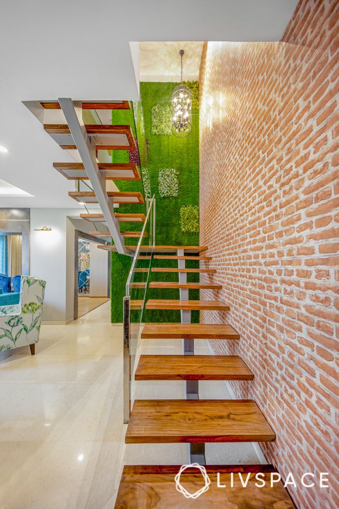 stairs-railing-design-with-green-wall