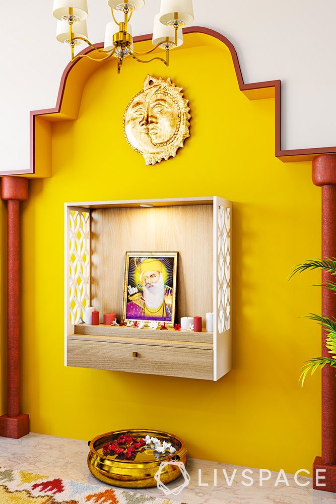 wall-mounted-pooja-unit-with-wall-arch-design