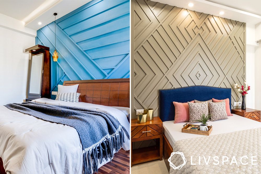 bedroom-wall-design-geometric-trims