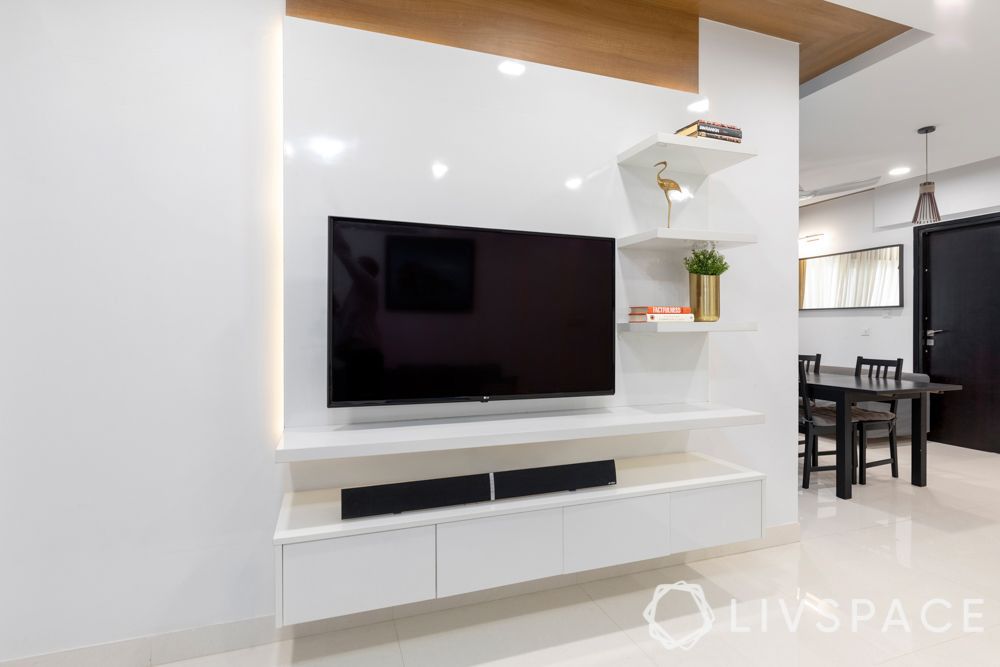 white-glossy-tv-console-design