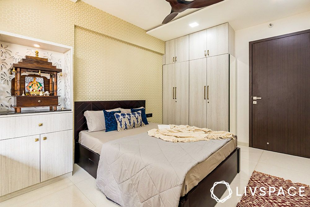 portable-pooja-mandir-ideas-in-bedroom-on-a-cabinet