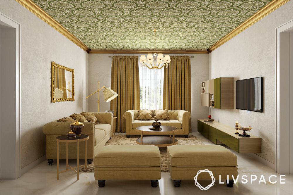 Plaster of Paris Ceiling Living Room Interior Ceiling Decor, False  Ceiling/POP at best price in Pune