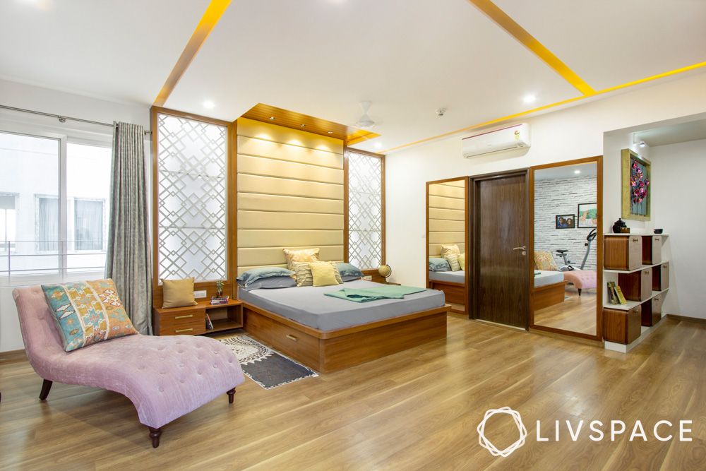 3-bhk-interior-design-packages-bedroom-false-ceiling-headboard-wall-laminate-flooring